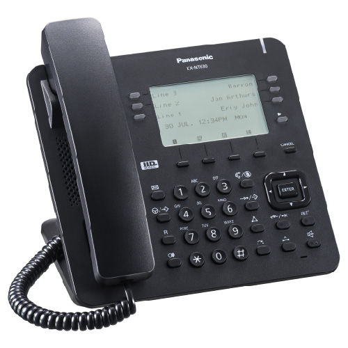 KX-NT630-B Telefono ejecutivo IP Propietario LCD 6 lineas, negro