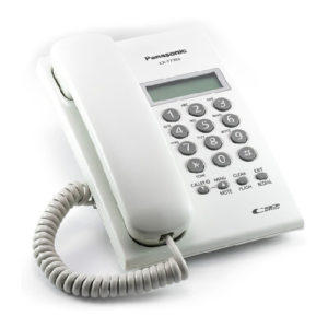 KX-T7703 Telefono sencillo ID, blanco