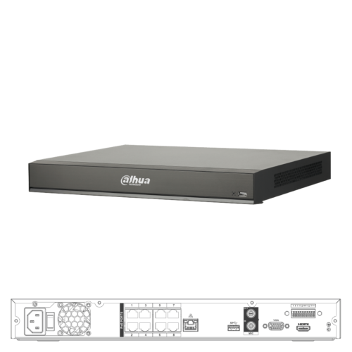 DHI-NVR4208-8P-4KS2 Grabador NVR 8 Canales IP