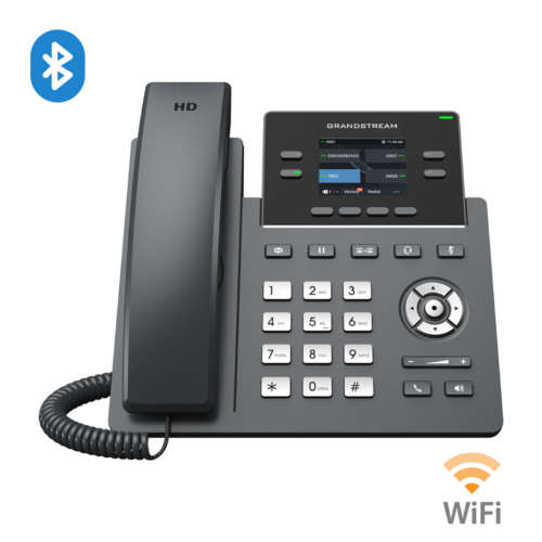 Grandstream GRP2670 Teléfono IP Grado Operador | 4 líneas SIP con 2 cuentas | pantalla a color 2.4 | PoE | codec Opus | IPV4/IPV6 | Gestión en la nube